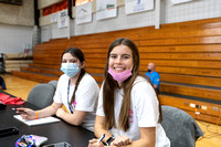 2021 volleyball vs STM Pink Game